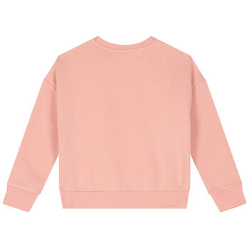 Girls Pink Logo Sweatshirt